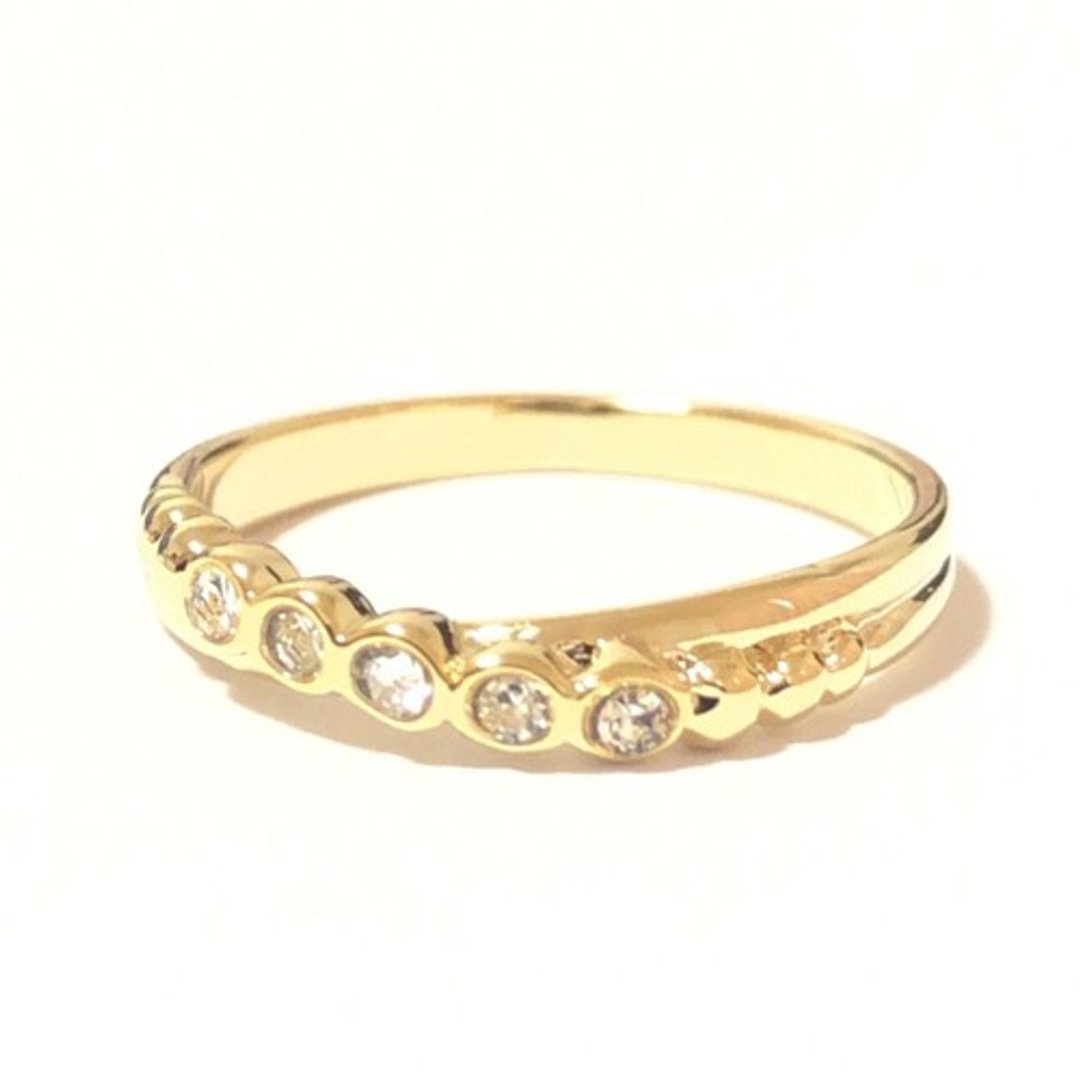 Cross Line Ring - 戒指 - 其他金属 金色