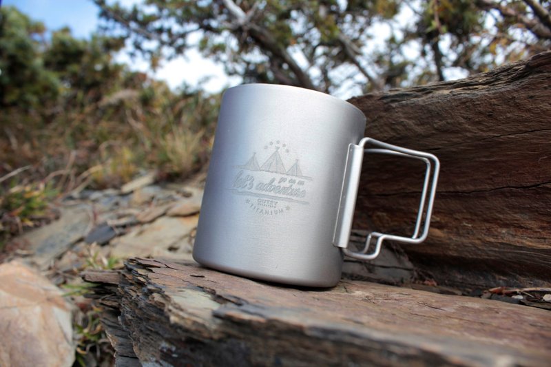 钛冒险 纯钛双层隔热杯 330ml - 水瓶/水壶 - 其他金属 银色