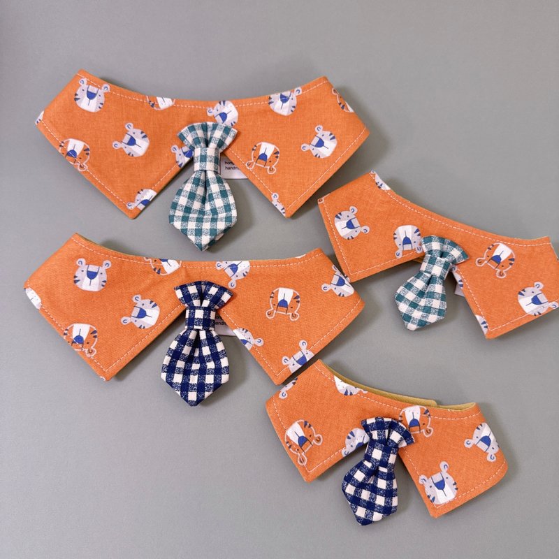 NAMICHI 小老虎系列 宠物围巾 现货 - 项圈/牵绳 - 棉．麻 