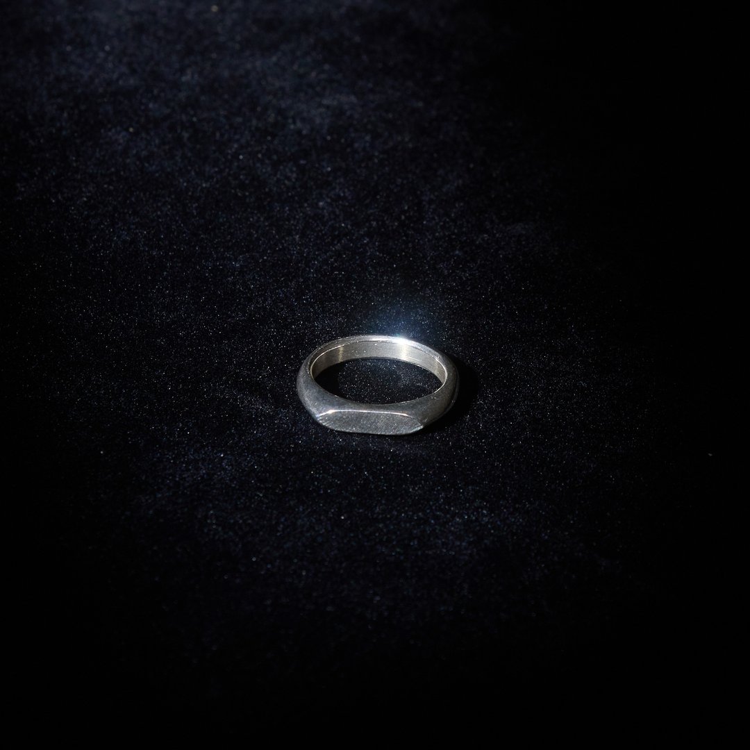 Blank Ring | 925 Sterling Silver - 戒指 - 纯银 银色
