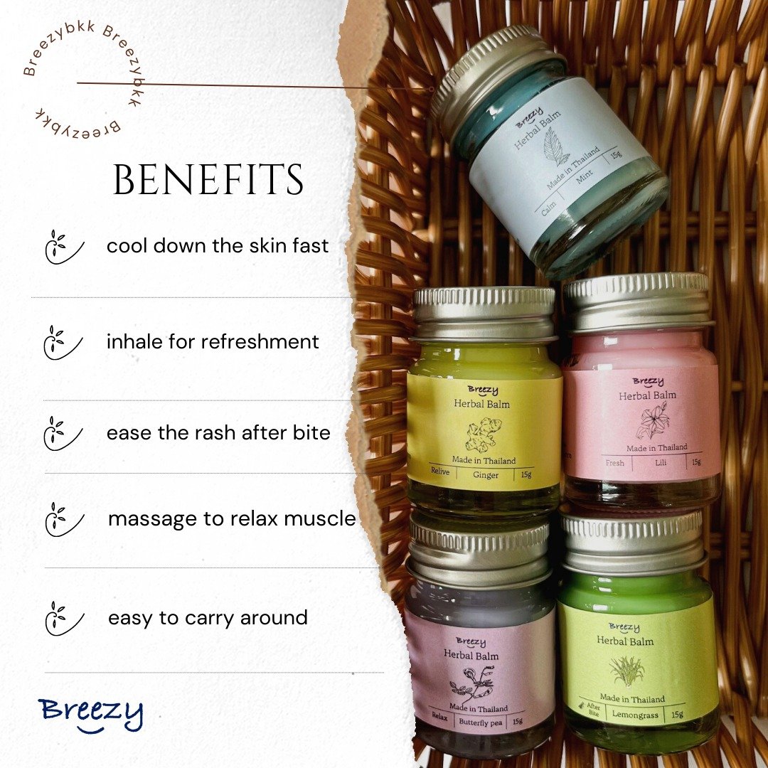 Herbal Cooling Balm Massage balm - 其他 - 蜡 多色