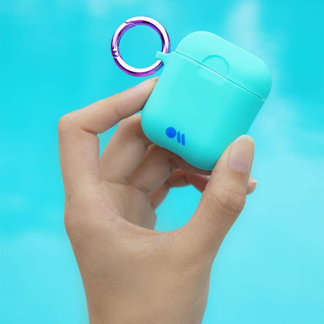 AirPods & HookUps 保护套 - 硅胶 Aqua Blue - 耳机收纳 - 塑料 蓝色