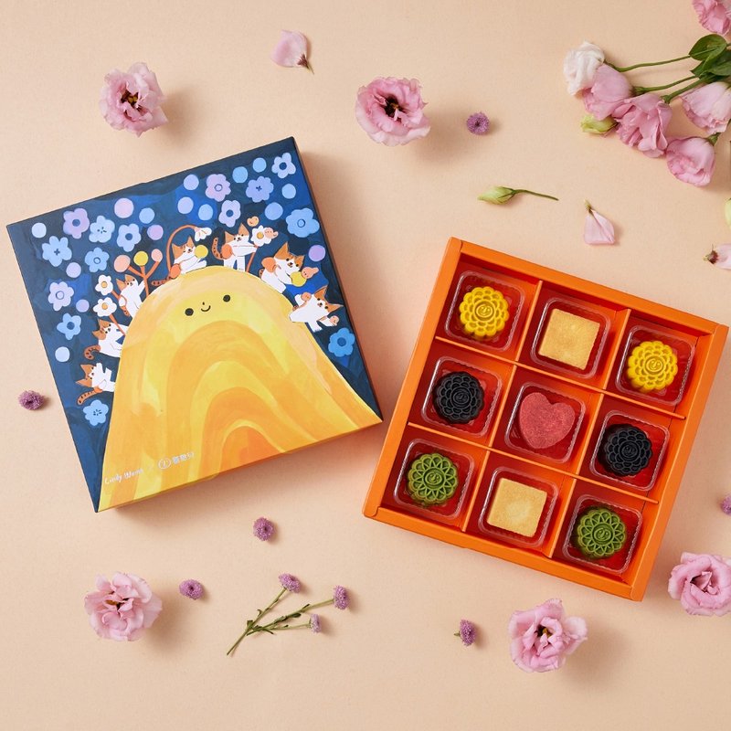 (统一9/13出货)【喜憨儿×CINDY】月光派对9入月饼礼盒(B1) 中秋 - 蛋糕/甜点 - 新鲜食材 