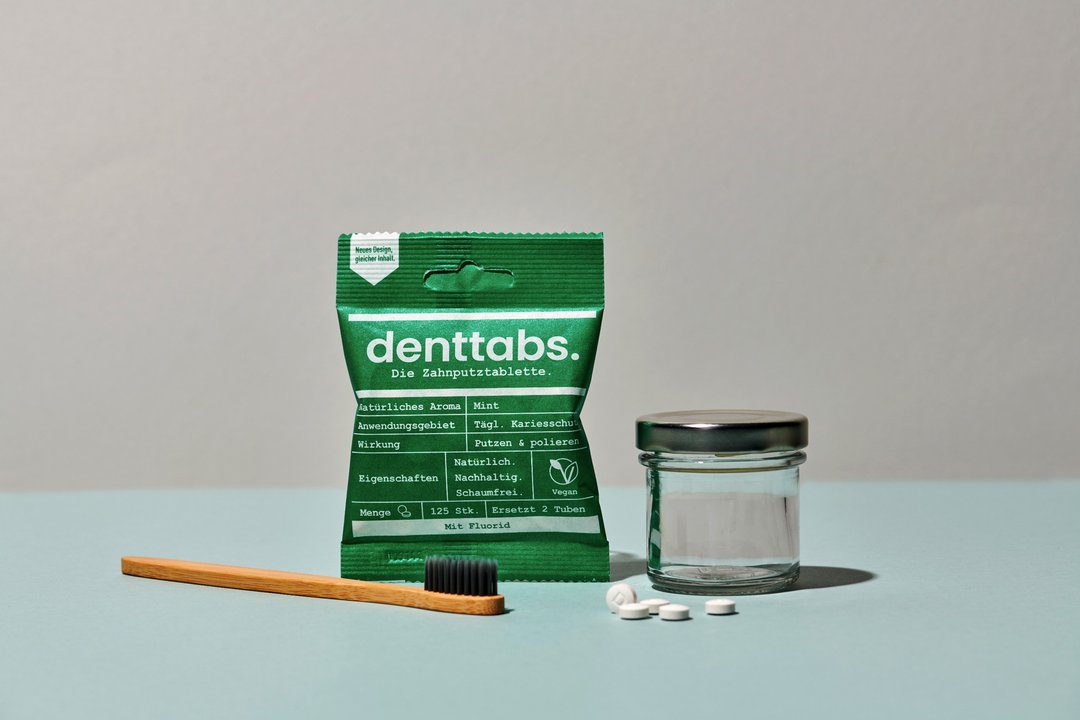 【Denttabs】 洁牙锭_薄荷 - 牙刷/口腔清洁 - 其他材质 红色