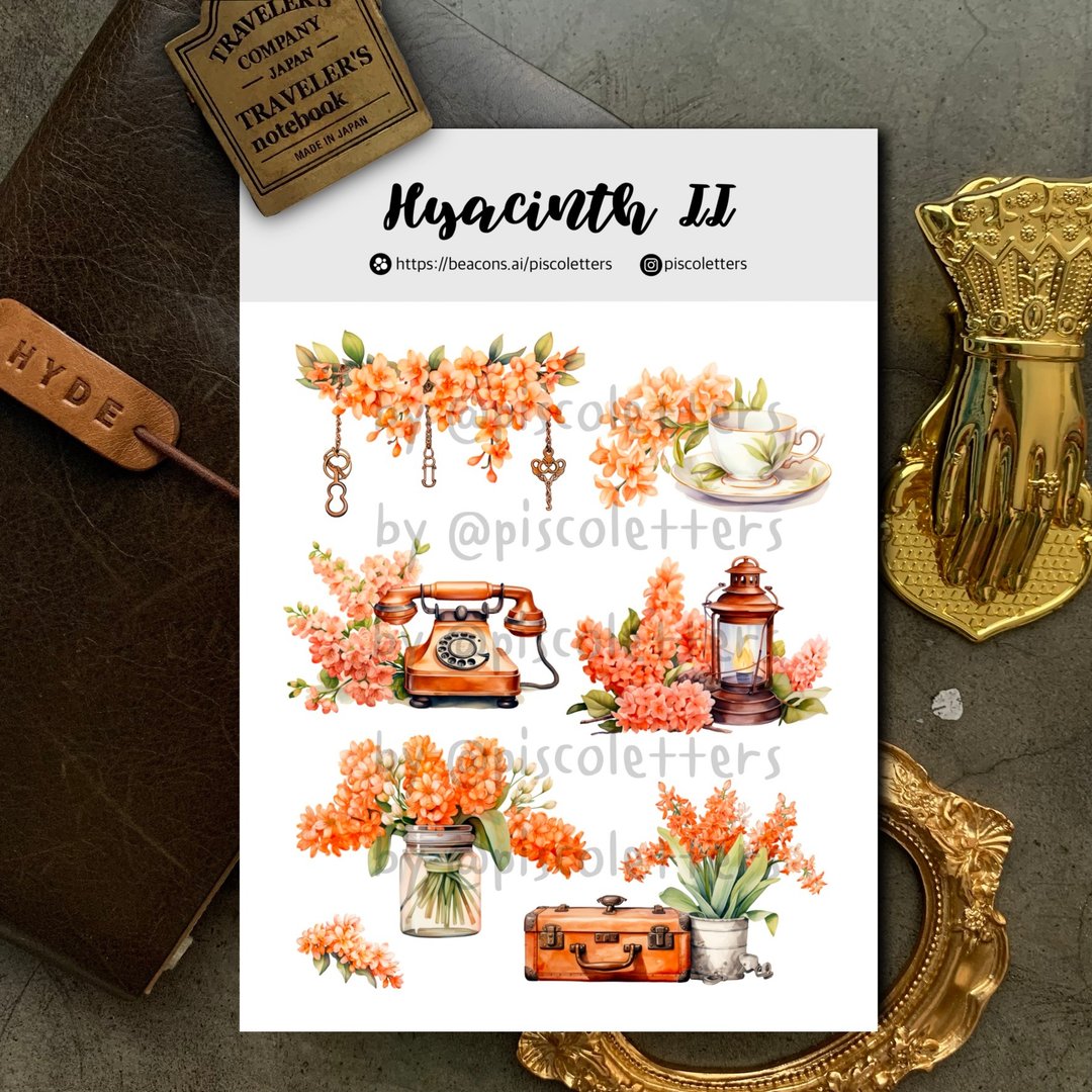 Hyacinth II 贴纸组 - 贴纸 - 纸 