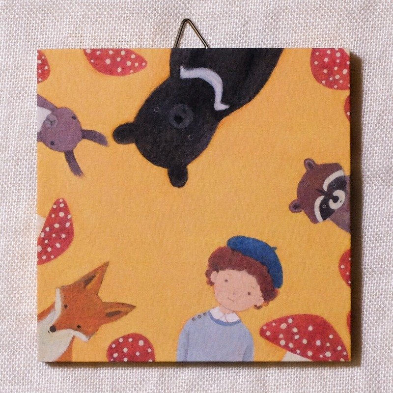 Mini panel No.62 / Fragment of memory - 海报/装饰画/版画 - 纸 橘色