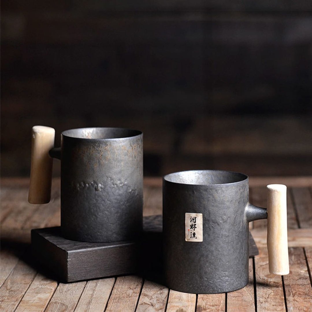 河野流 文京手作杯【可定制化雷刻】 - 咖啡杯/马克杯 - 陶 灰色