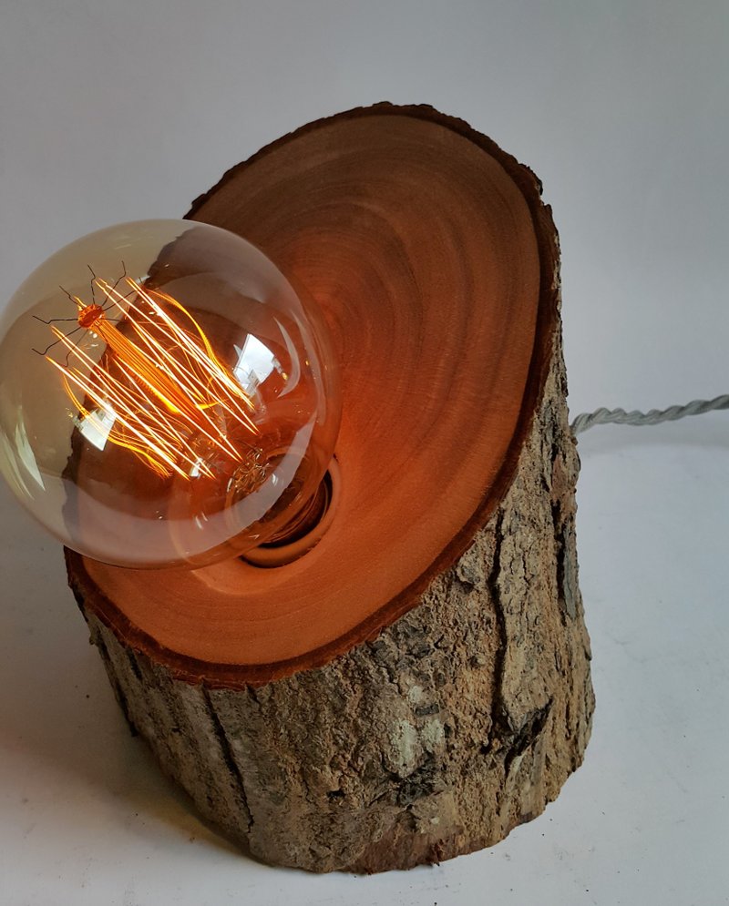 《C.L Studio 》【低调又有质感原木风桃花心木手作灯座】/S-88 - 灯具/灯饰 - 木头 