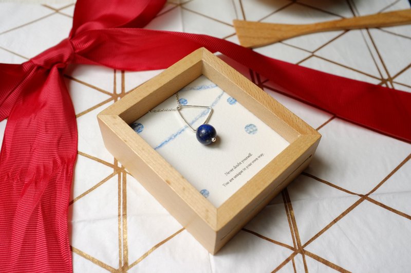 插画故事系列 ｜925纯银星空项链 - 项链 - 其他金属 蓝色