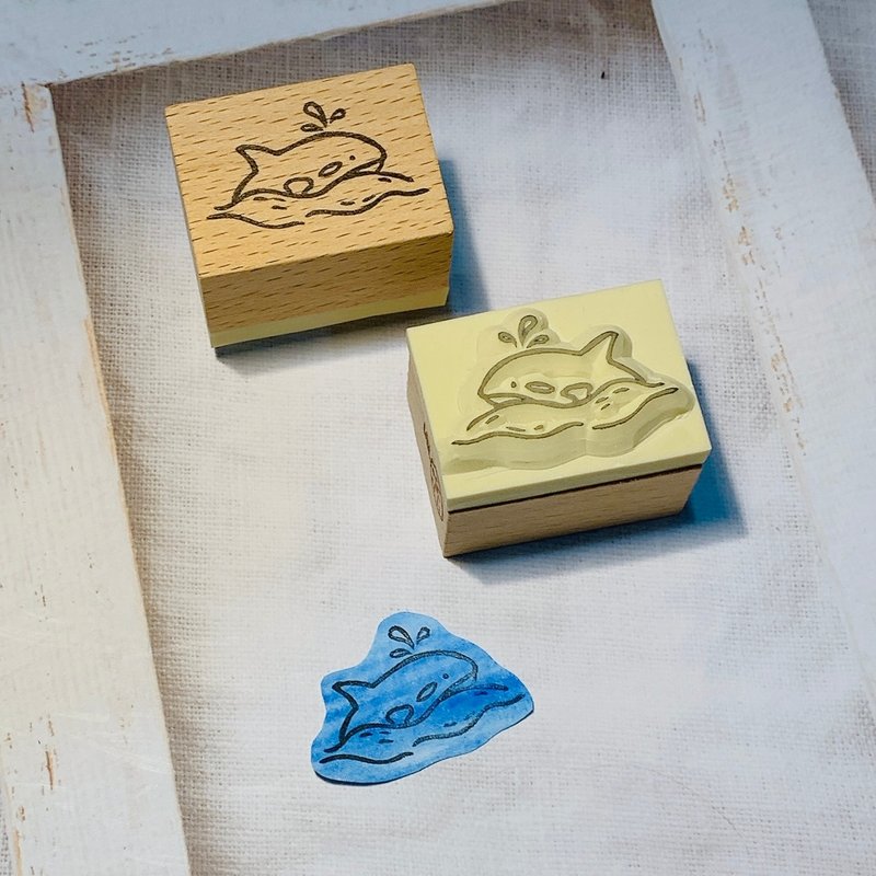 【手刻章】Ocean系列 虎鲸 II - 印章/印台 - 其他材质 