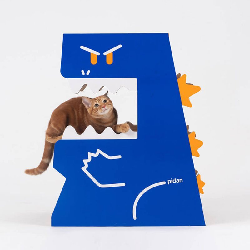 (停产) pidan 怪物入侵猫抓板 - 抓板/跳台 - 纸 蓝色