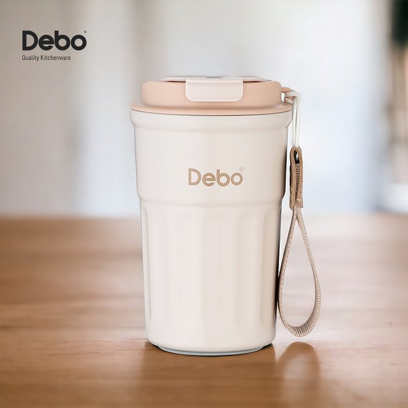 德铂Debo 便携直饮真空保温杯360ml 杏色 316不锈钢 - 保温瓶/保温杯 - 不锈钢 粉红色