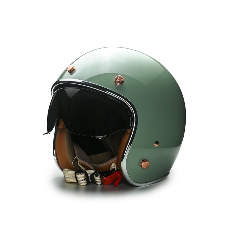 MODER摩德-MORENDI莫兰迪二代(小帽体内镜款)-亮光灰漠绿 - 安全帽 - 其他材质 绿色