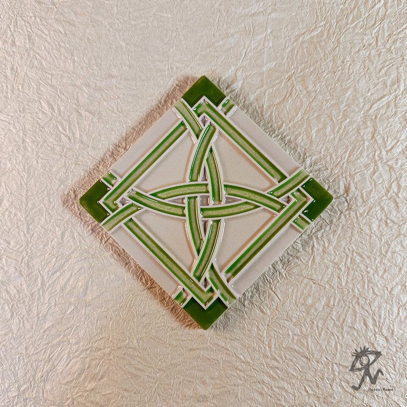 【 山人成型-花砖 】手工入釉 复古几何花砖 装饰磁砖_压箱藏品 - 墙贴/壁贴 - 瓷 