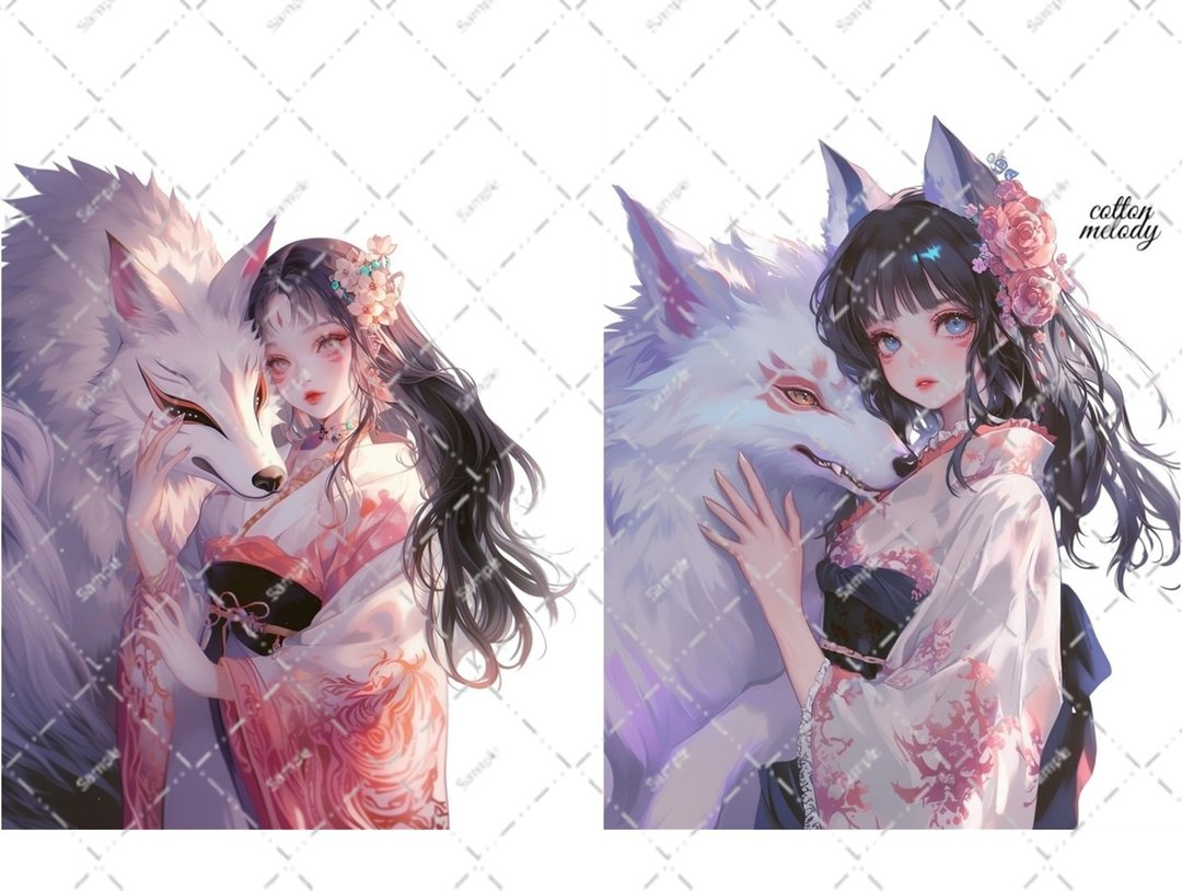 original sticker no.5647 人物贴纸 原创贴纸 人像贴纸 女孩贴纸 原创人物贴纸 - 贴纸 - 纸 