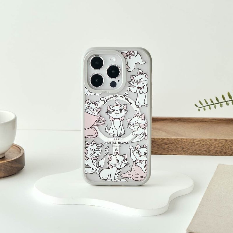 Disney Cats And Dogs-玛丽猫款乱花极光雾透MagSafe iPhone手机 - 手机壳/手机套 - 塑料 多色