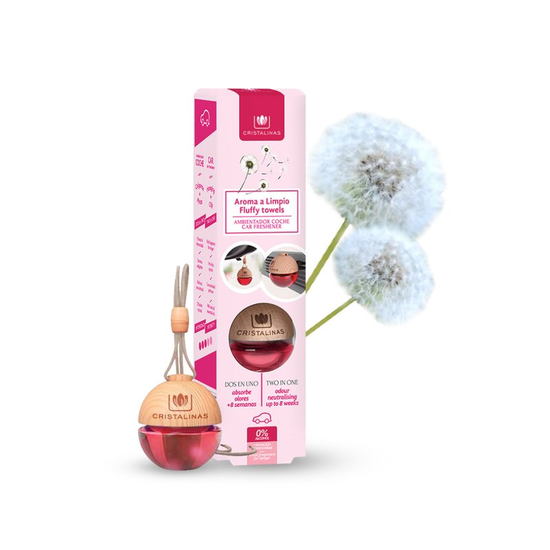 车用球型香氛 (6ML)- 澎松毛巾 - 香薰/精油/线香 - 浓缩/萃取物 红色