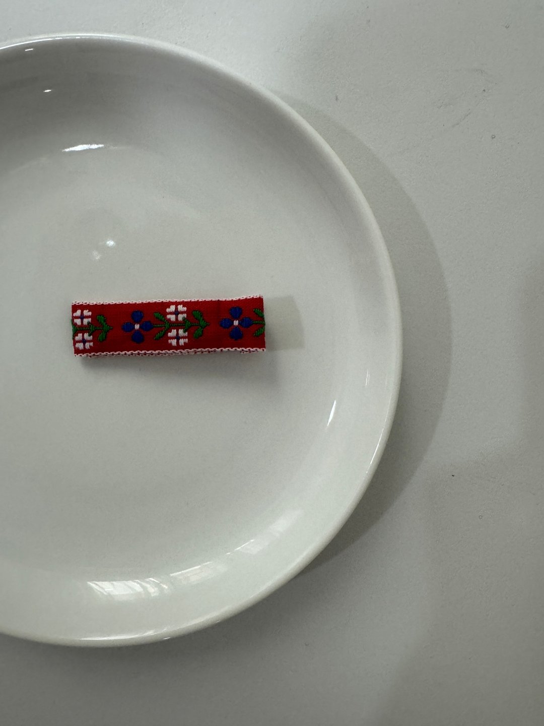 红色十字花/鸭嘴夹款 - 婴儿帽/发带 - 聚酯纤维 多色