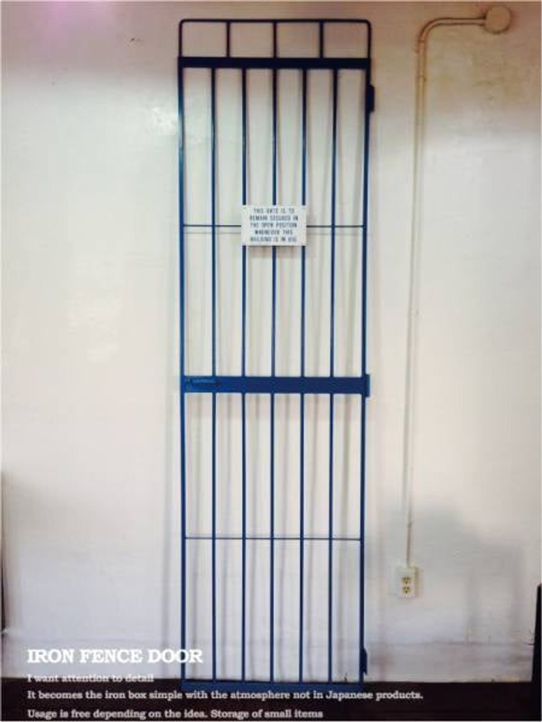 Limited quantity IFD-220 iron door iron fence iron fence door door fence guard door industrial pet gate - 摆饰 - 木头 