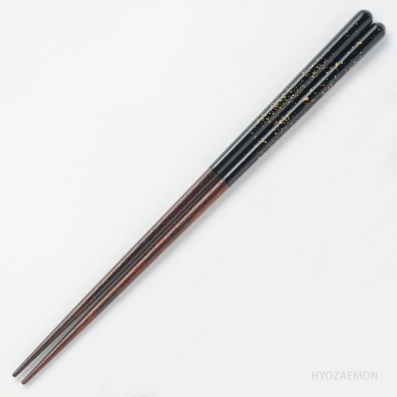 Hyosaemon 可用洗碗机清洗的筷子，金色散装，黑色大号 23.5 厘米，红色中号 21.5 厘米 - 筷子/筷架 - 木头 