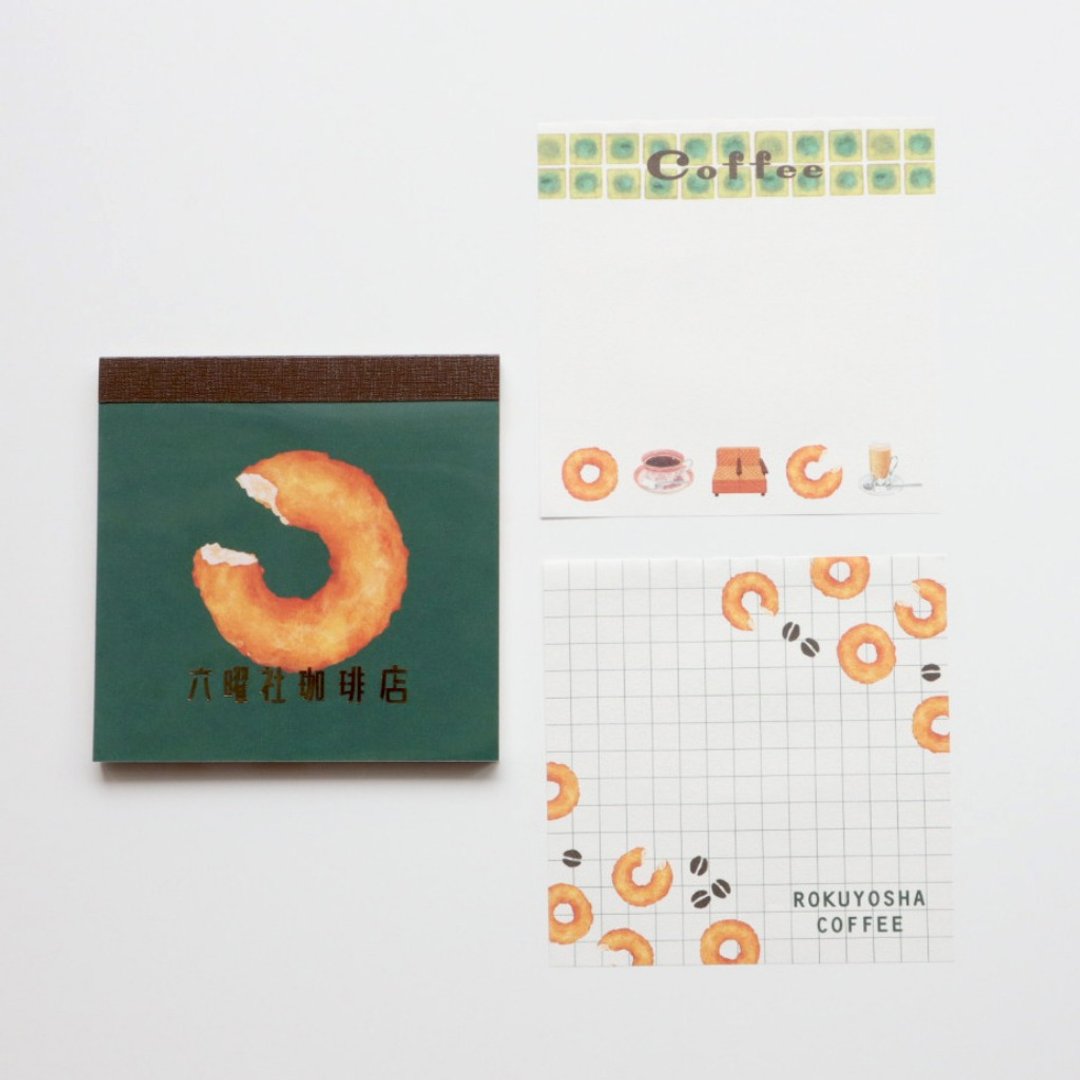 forme. (FORM) 梦想京都吃茶漫游 方型便条纸 六曜社珈琲店 - 笔记本/手帐 - 纸 