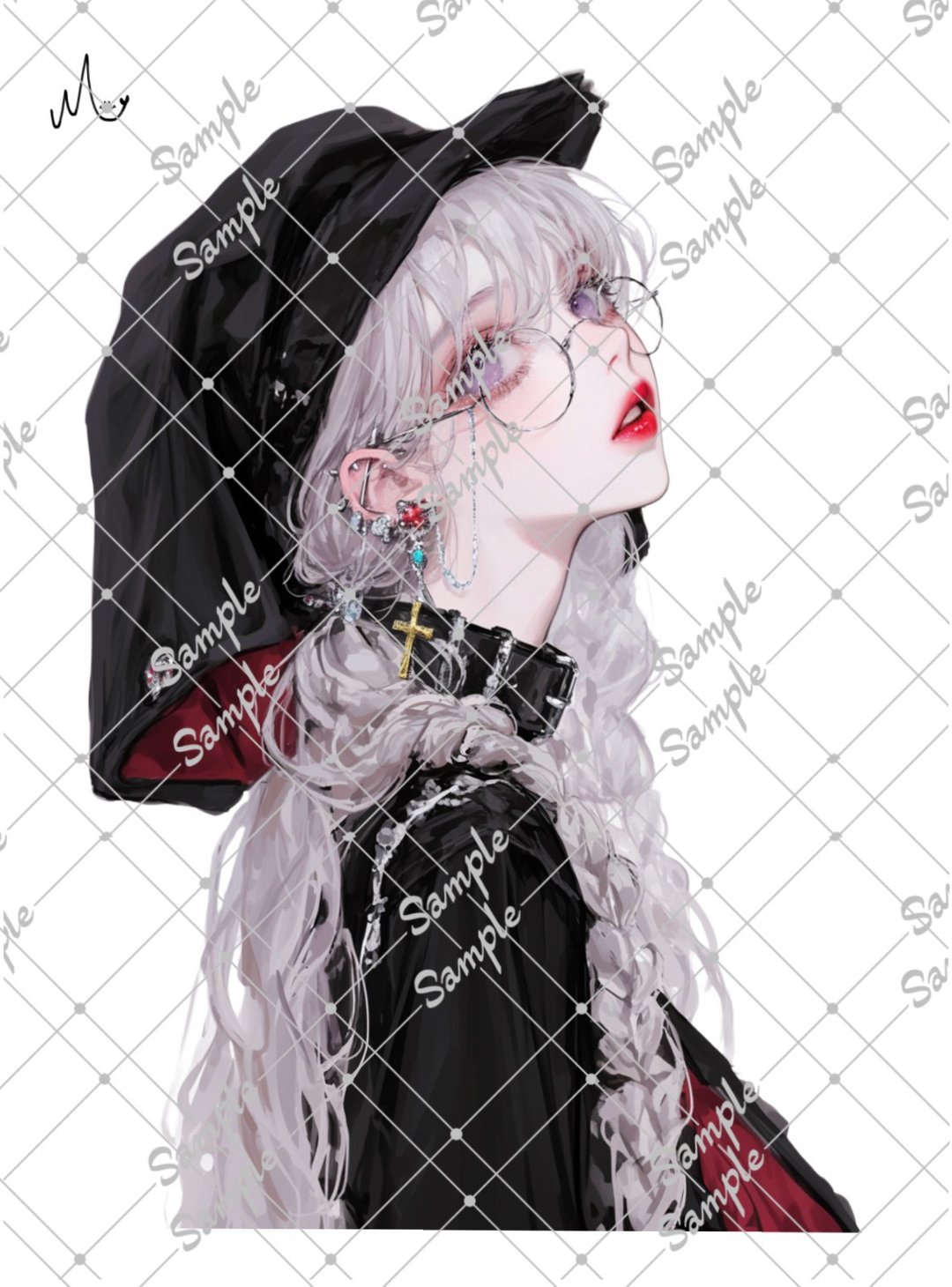 原创人物插画贴纸 - 贴纸 - 纸 