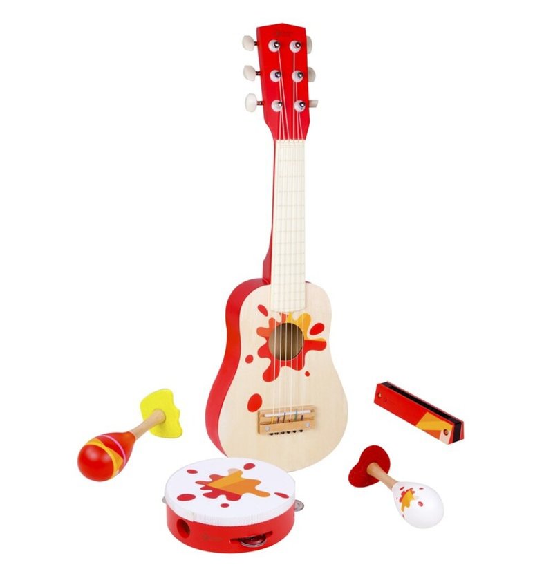 红色摇滚乐器套组【福兔临门推荐】 - 玩具/玩偶 - 木头 红色