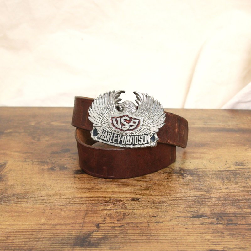 Back to Green-经典复古腰带  雷老鹰扣 bt-26 //vintage belt - 皮带/腰带 - 真皮 