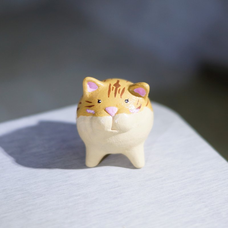 手捏陶偶-猫 - 摆饰 - 陶 多色