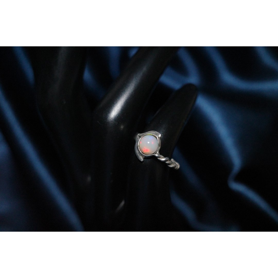 莓饰 /现货/蛋白石 opal 尾戒 戒指 S925银戒 纯银 送礼 - 戒指 - 纯银 
