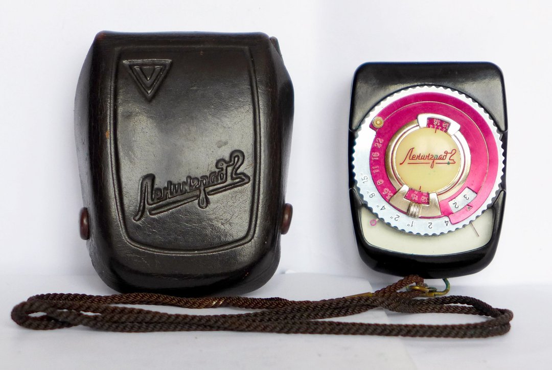 Leningrad 2 vintage exposure light meter USSR working case strap - 相机 - 塑料 黑色
