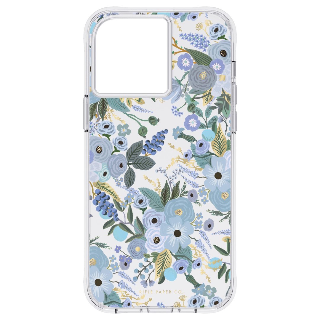Rifle Paper Co. Garden Party Blue MagSafe AM Recycled 14系列 - 手机壳/手机套 - 塑料 