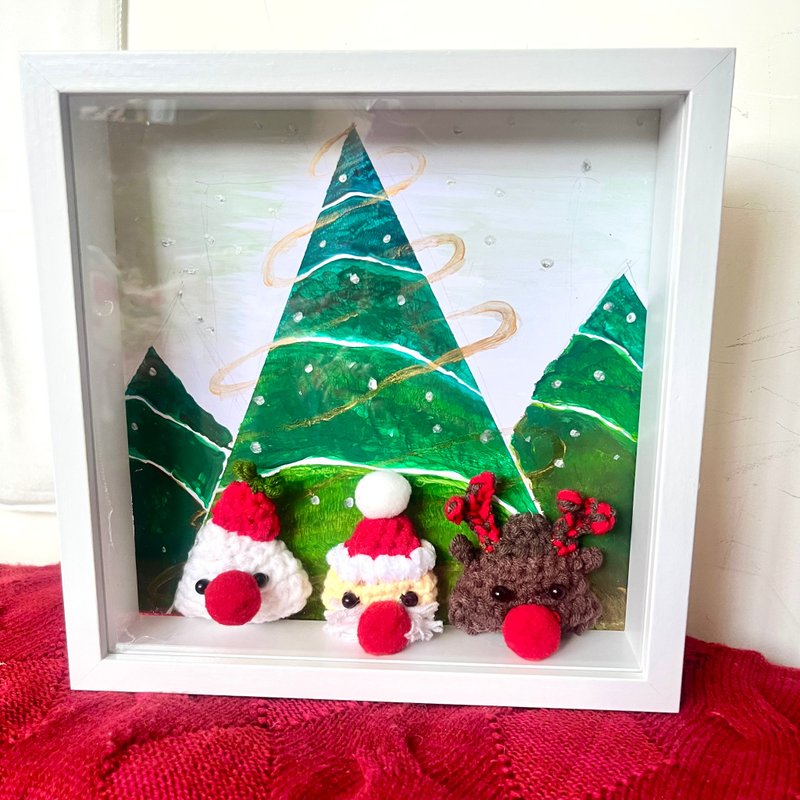 最美的圣诞礼物.圣诞相框.立体相框.圣诞编织.经典款 - 画框/相框 - 其他材质 多色