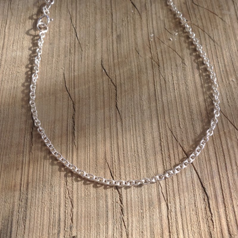 纯银链 - 厚实款/中等粗细,宽2.3公厘(搭配坠饰用) - 项链 - 其他金属 银色
