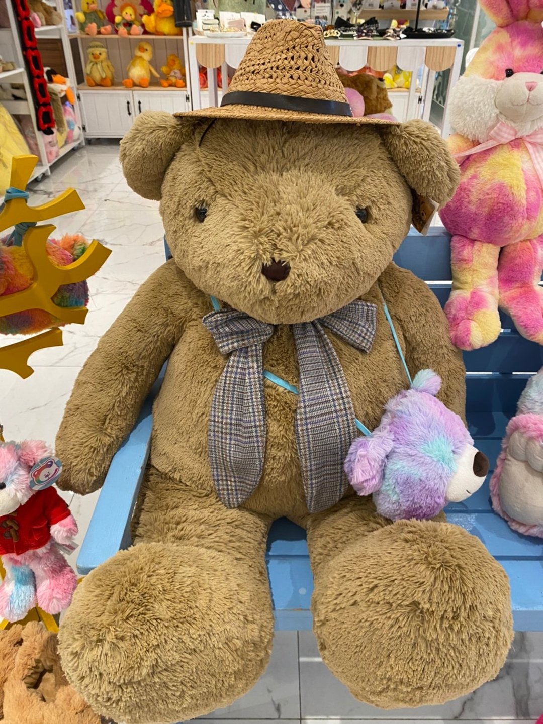 CANDY BEAR 106 cm 超大精典泰迪熊 - 玩偶/公仔 - 聚酯纤维 卡其色