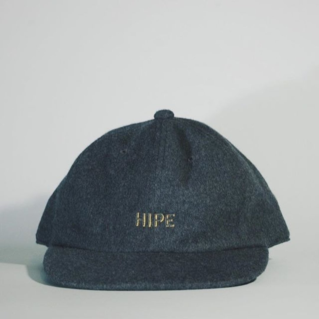 dark grey flat visor cap - 帽子 - 棉 黑色