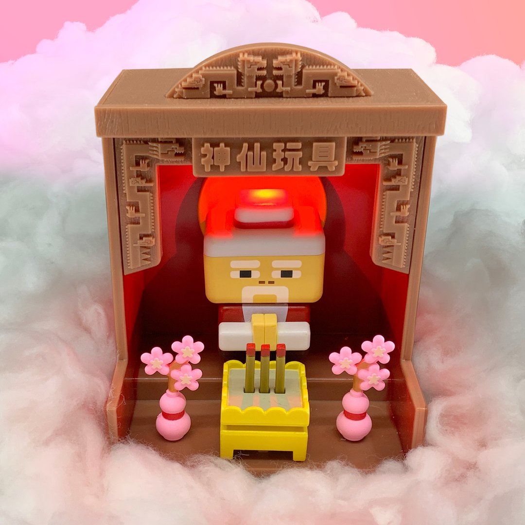 【香港现货】神仙盲盒 | 发光 上香 五神临门套装 (5入随机款) - 玩偶/公仔 - 塑料 