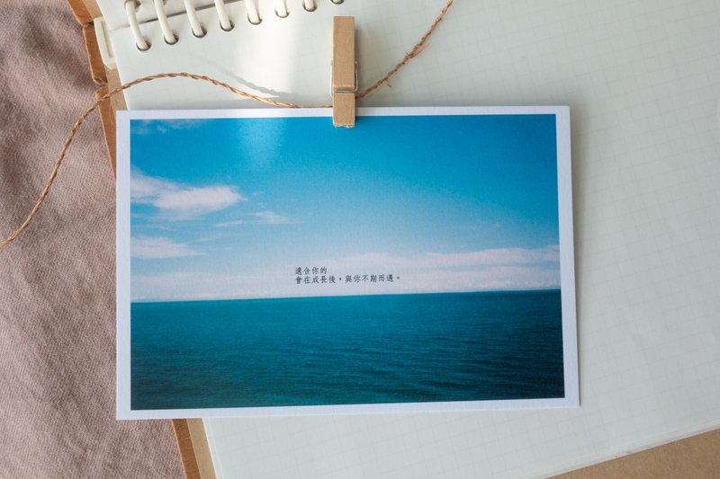 与你不期而遇 / 明信片 - 卡片/明信片 - 纸 白色