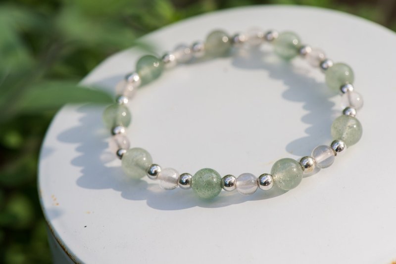 良缘II。8mm绿草莓晶手串。A款。 - 手链/手环 - 宝石 绿色