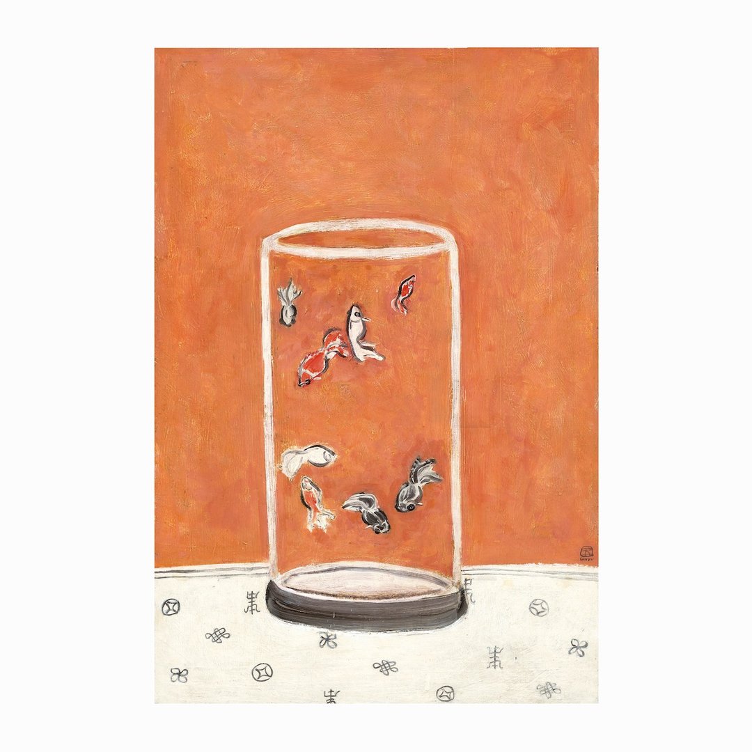 【艺术挂画】八尾 金鱼 | 常玉 - 海报/装饰画/版画 - 纸 