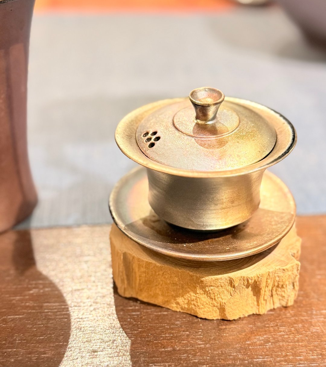 精选好礼 一人量柴烧盖碗 - 茶具/茶杯 - 陶 