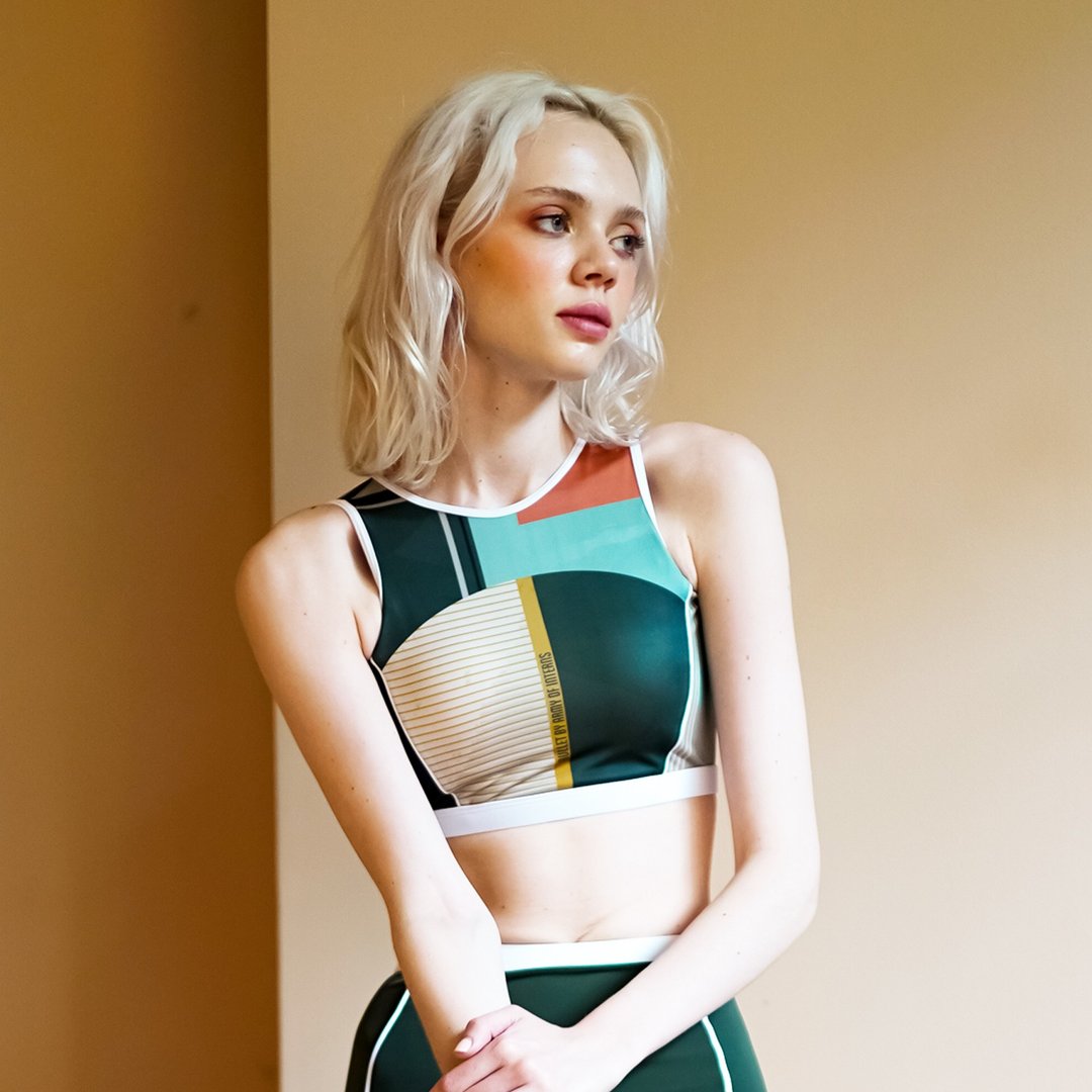 Primary tank top – 装饰艺术印花 / 泳衣 (分开售卖) 034DECO - 女装泳衣/比基尼 - 聚酯纤维 