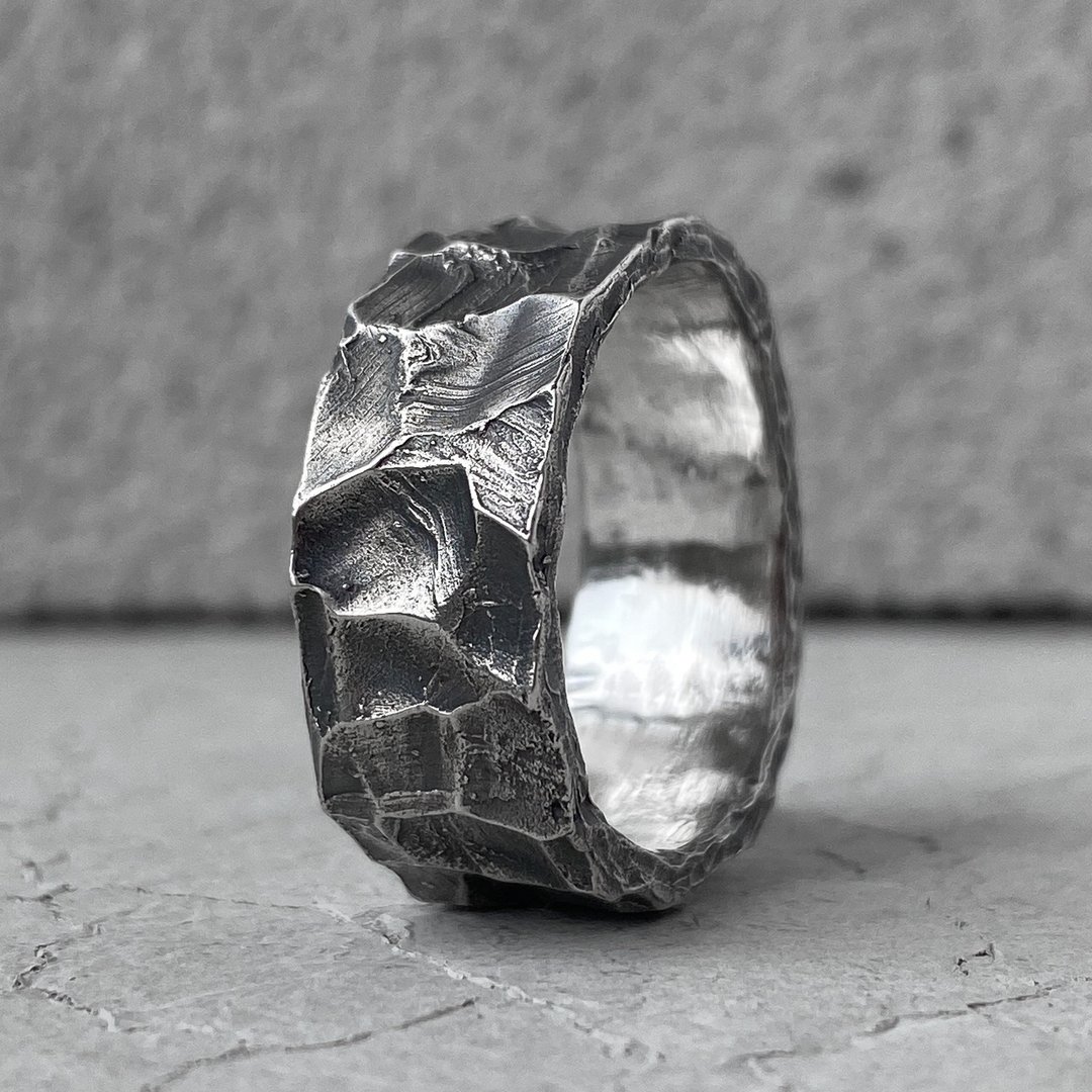 wave ring - 戒指 - 纯银 