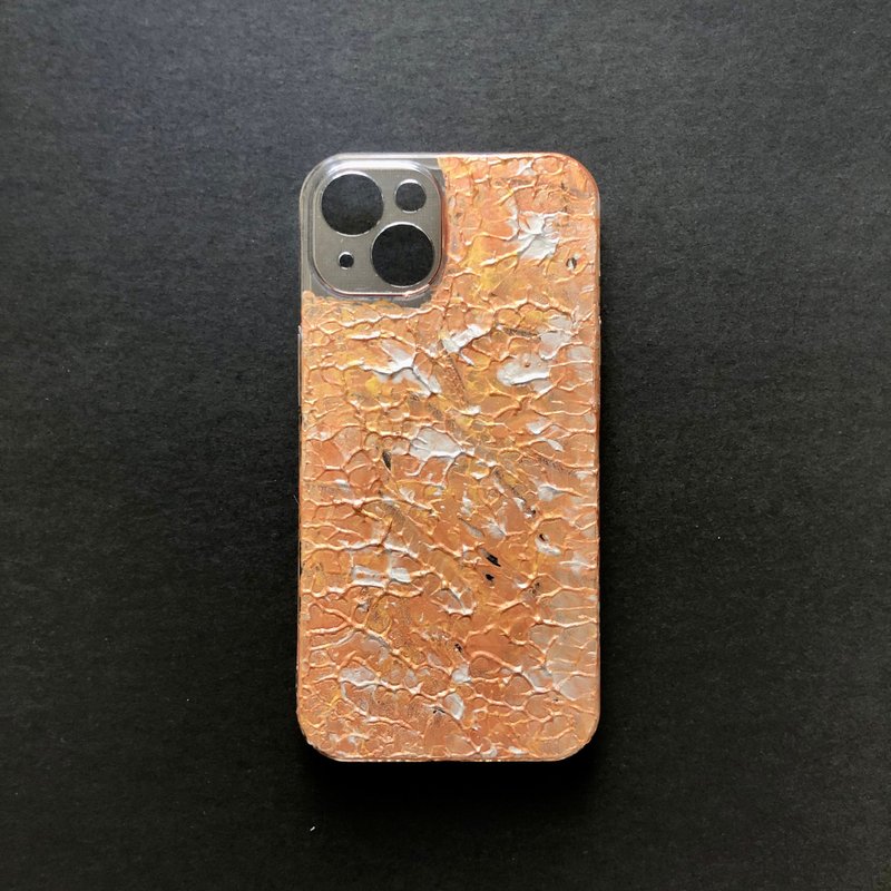 Acrylic 手绘抽象艺术手机壳 | iPhone 13 |  Gold River - 其他 - 压克力 金色