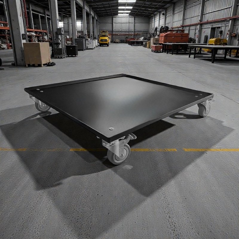 黑曜系列 铁制平台推车 60×60cm 雾黑工匠款 铁制平台推车 - 其他 - 其他金属 黑色