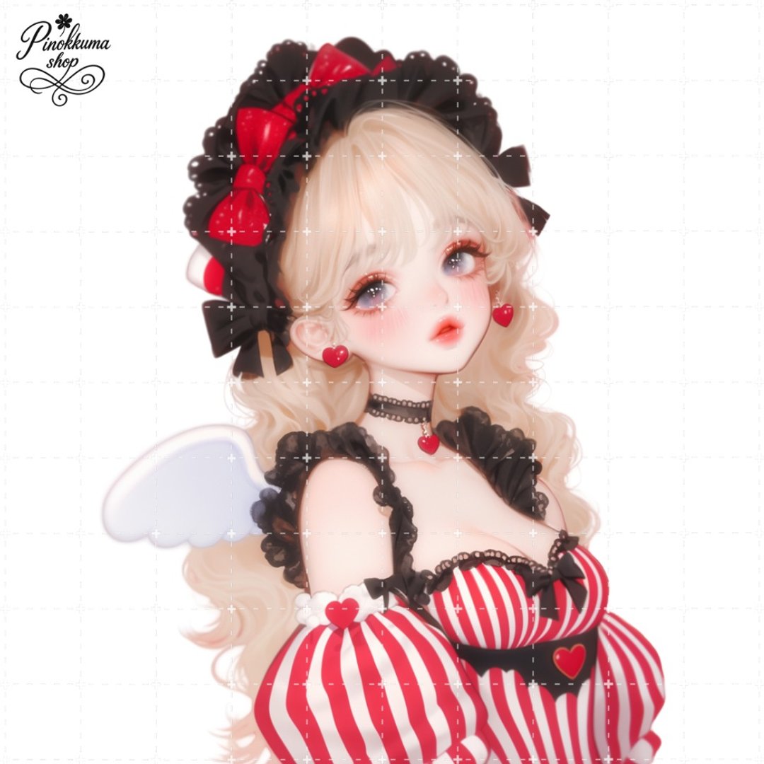 pinokkumashop 人物贴纸 女孩贴纸 拼贴素材 - 贴纸 - 纸 