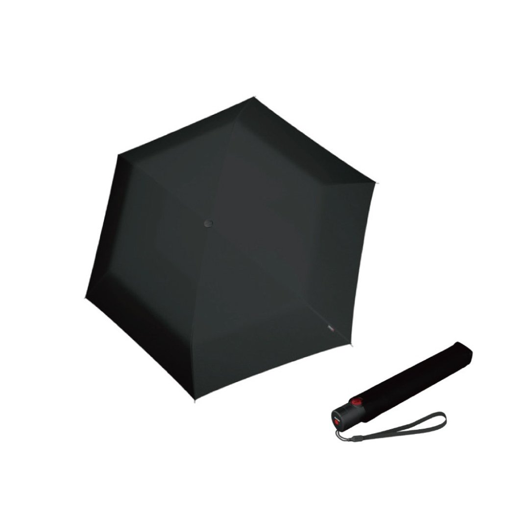 【Knirps德国红点伞】U.220 超轻量安全式自动开收伞-Black - 雨伞/雨衣 - 聚酯纤维 黑色