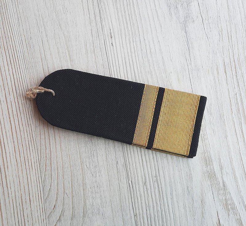 Rear Admiral Soviet naval rank gold black shoulder straps epaulets vintage - 其他 - 其他材质 黑色