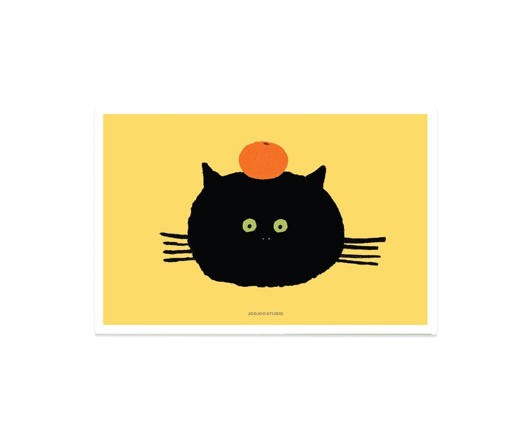 Blacky 卡 (A5/A6) - 卡片/明信片 - 纸 黄色