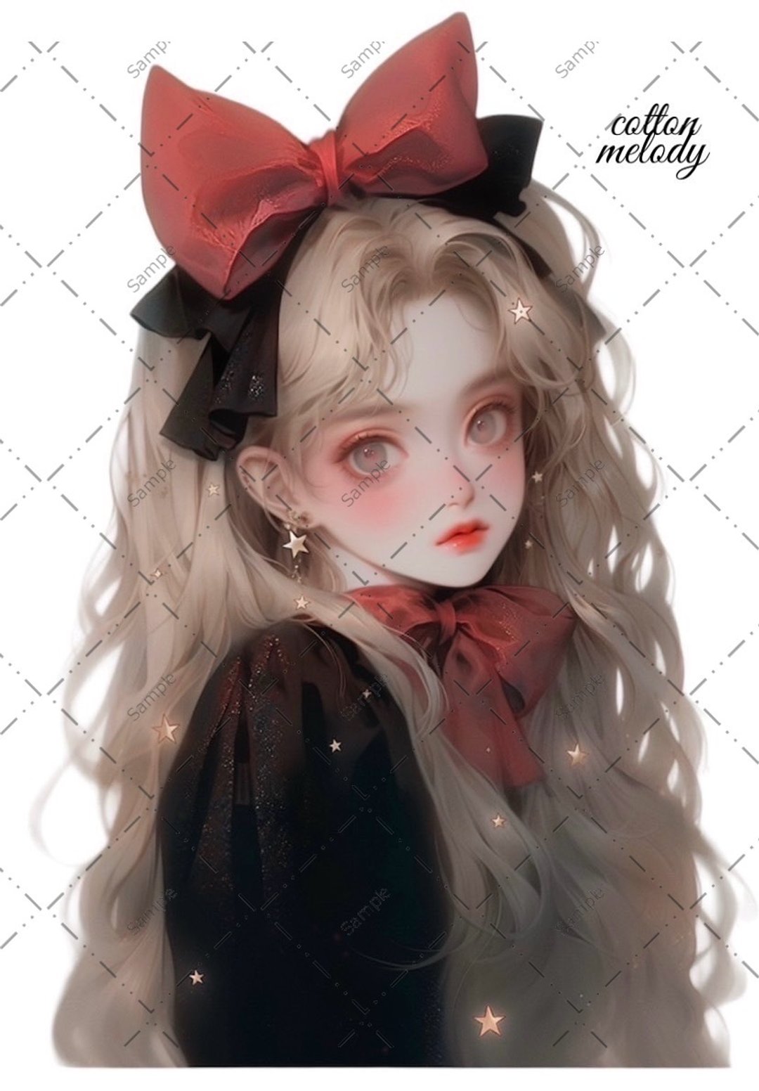 original sticker no.294 人物贴纸 原创贴纸 人物贴纸 女孩贴纸 原创人物贴纸 - 贴纸 - 纸 